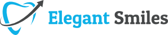 Elegant smiles logo on a black background.